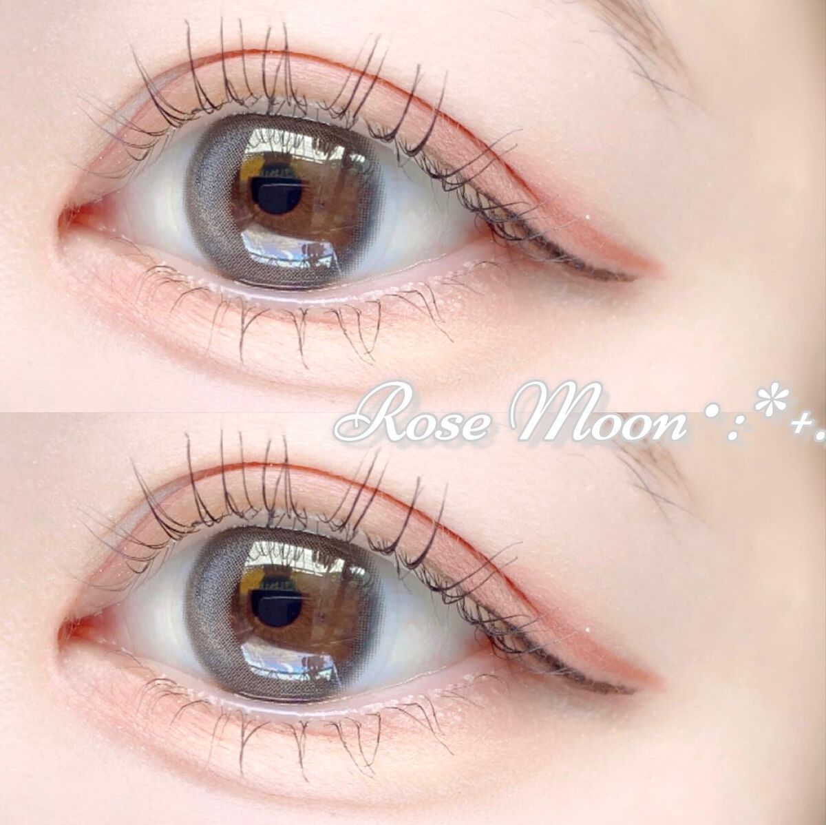 白虎まる®︎ on LIPS 「可愛すぎるカラコン見つけた!レンズベリーのローズムーン🌙瞳に月..」(3枚目)