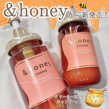 Creamy EXダメージリペアシャンプー1.0/ヘアトリートメント2.0/&honey/シャンプー・コンディショナーを使ったクチコミ（1枚目）