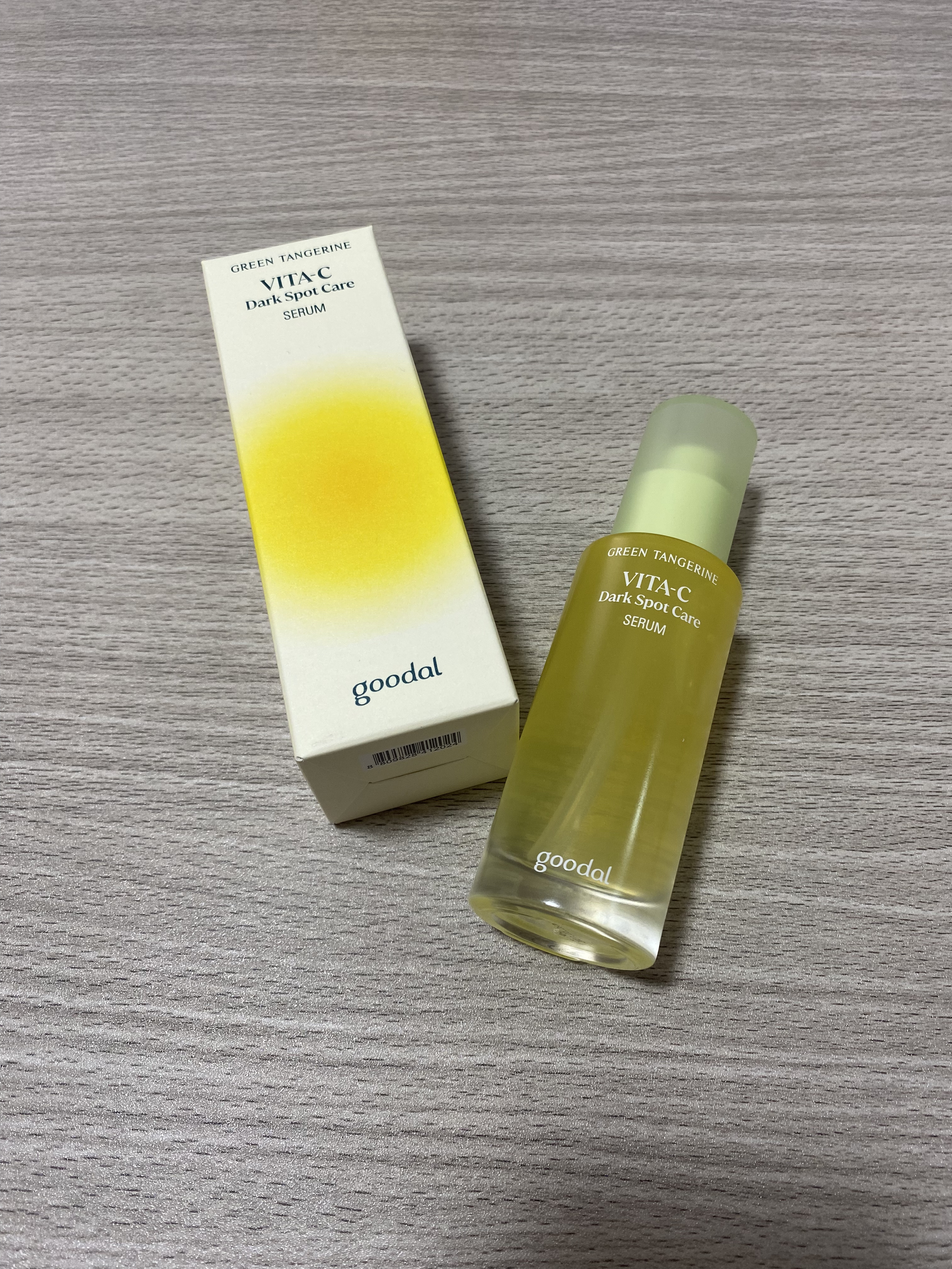 グリーンタンジェリン ビタC ダークスポットケアセラム/goodal/美容液を使ったクチコミ（1枚目）