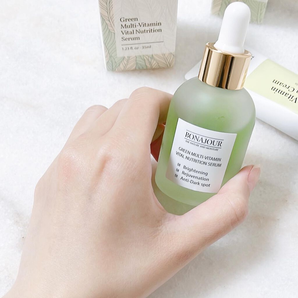 グリーンビタミンセラム/Bonajour/美容液を使ったクチコミ(4枚目)