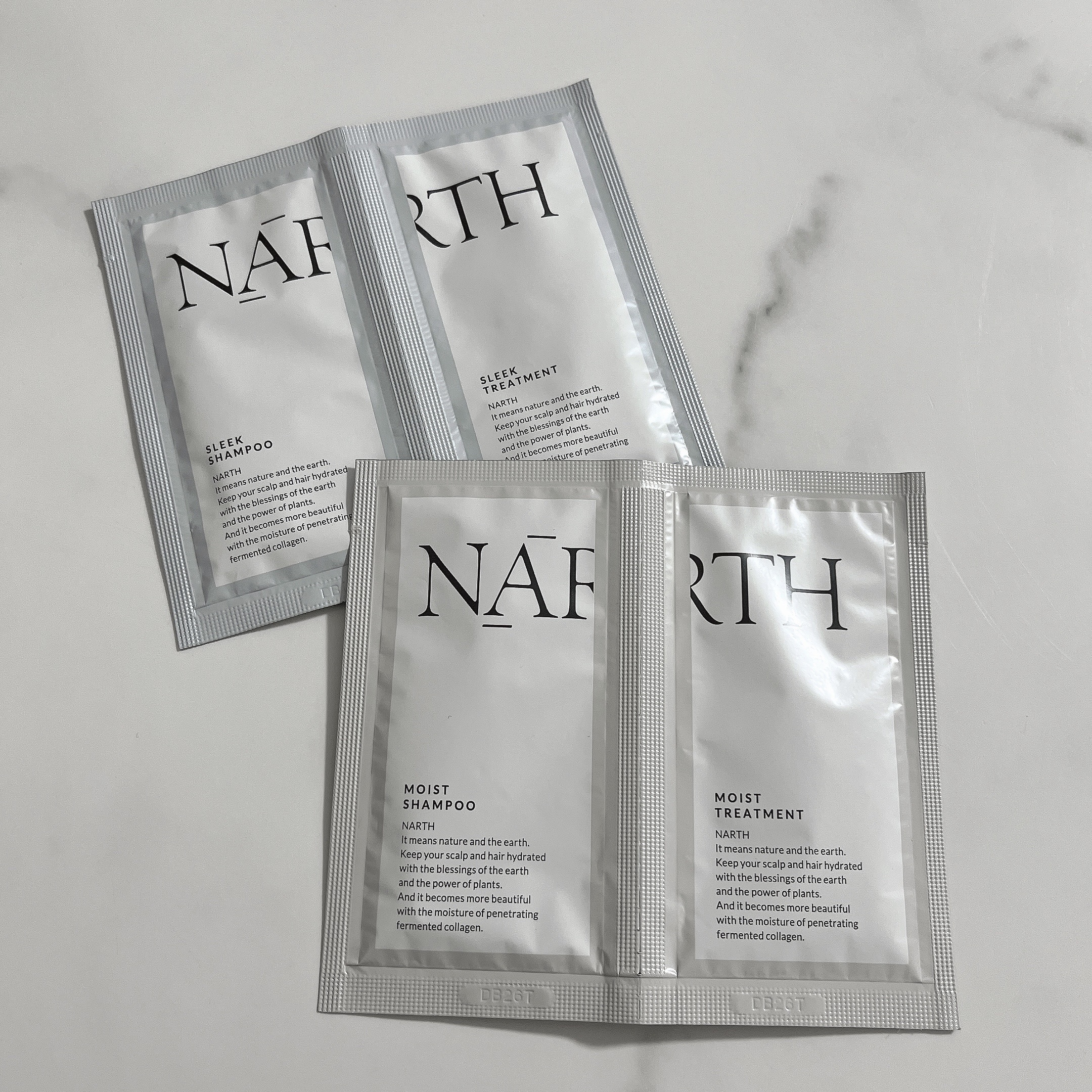 モイスト&リペアシャンプー／トリートメント 1DAYトライアル(シャンプー10ml+トリートメント10g)/NARTH/市販シャンプーを使ったクチコミ（3枚目）