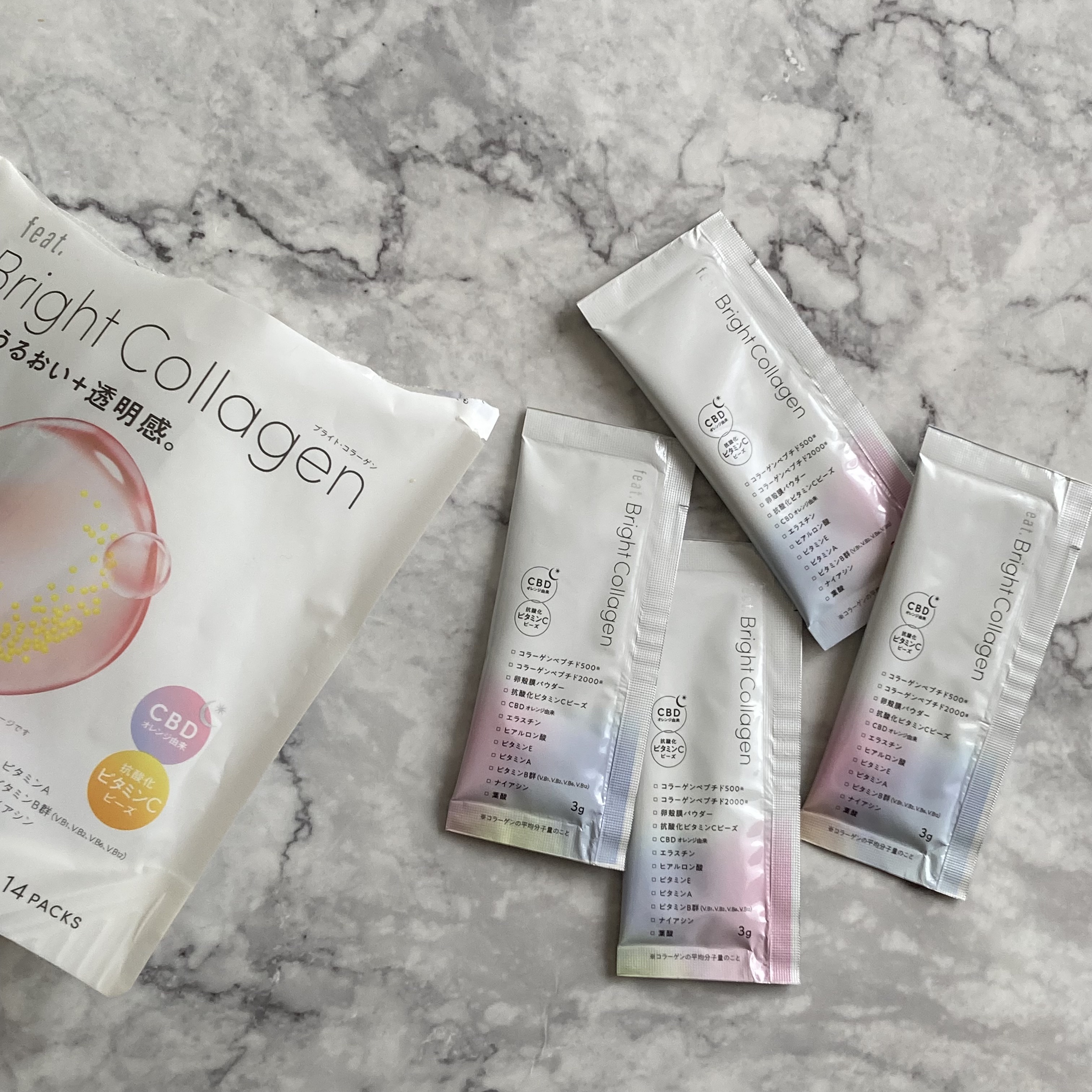 ブライト コラーゲン/Feat./美容サプリメントを使ったクチコミ（1枚目）