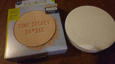 ミネラル 薬用プレストパウダー ライトオークル（リフィル）/TIME SECRET/プレストパウダーを使ったクチコミ（1枚目）