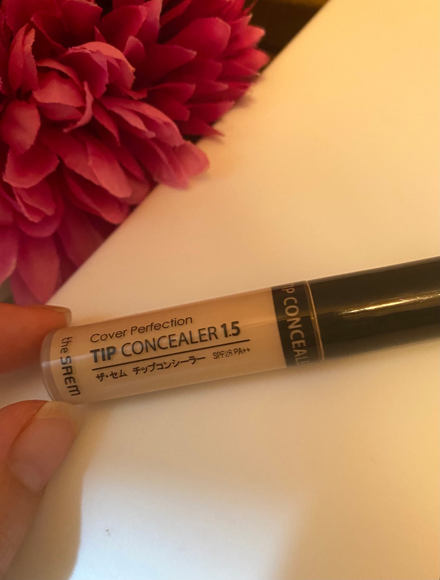カバーパーフェクション チップコンシーラー/the SAEM/リキッドコンシーラーを使ったクチコミ(1枚目)