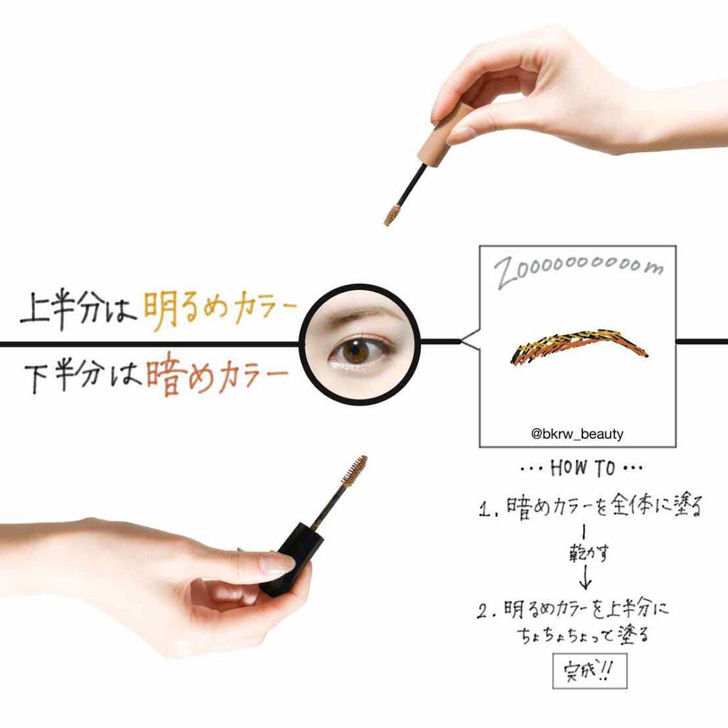 ジョリ・エ ジョリ・エ アイブロウマスカラ/アヴァンセ/眉マスカラを使ったクチコミ(2枚目)