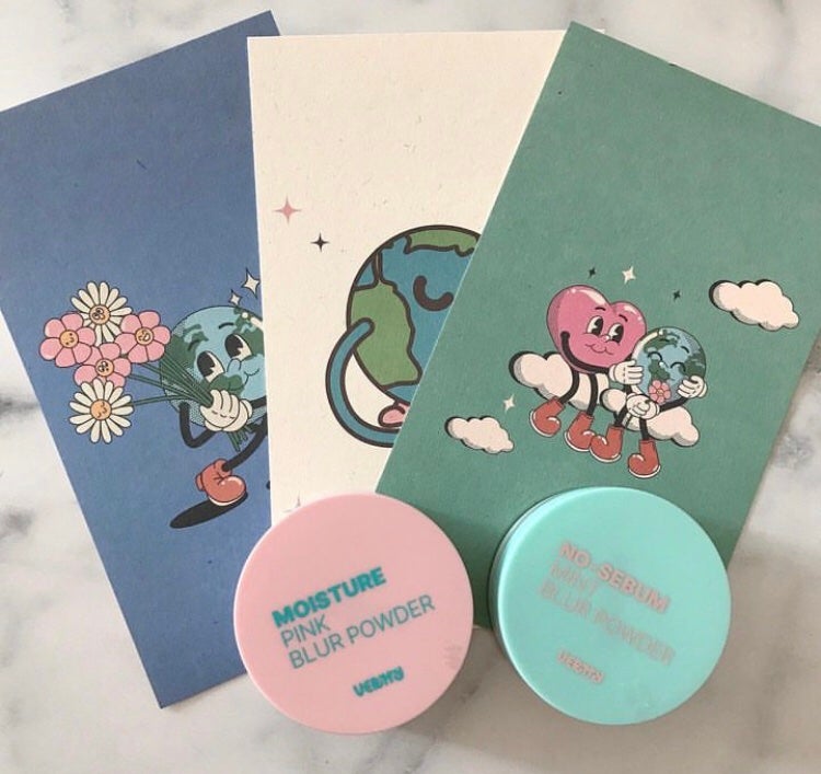 モイスチャーピンクブラーパウダー/Vertty/ルースパウダーを使ったクチコミ(1枚目)