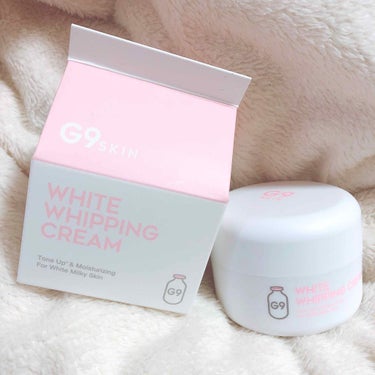 G9SKIN WHITE WHIPPING CREAM(ウユクリーム)のクチコミ「毎日使ってる！めっちゃおすすめ！！
リピ買いしました笑

ベースメイク代わりになるし、肌が白く.....」（1枚目）