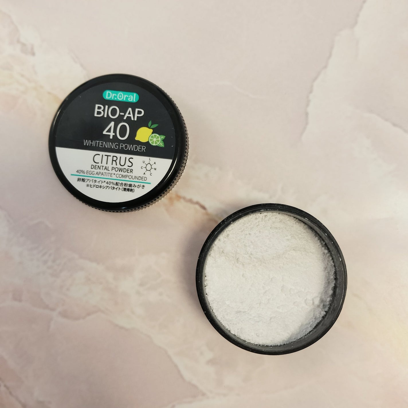 ホワイトニングパウダー シトラスL(レモン&ライム)/Dr.Oral/歯磨き粉を使ったクチコミ(2枚目)