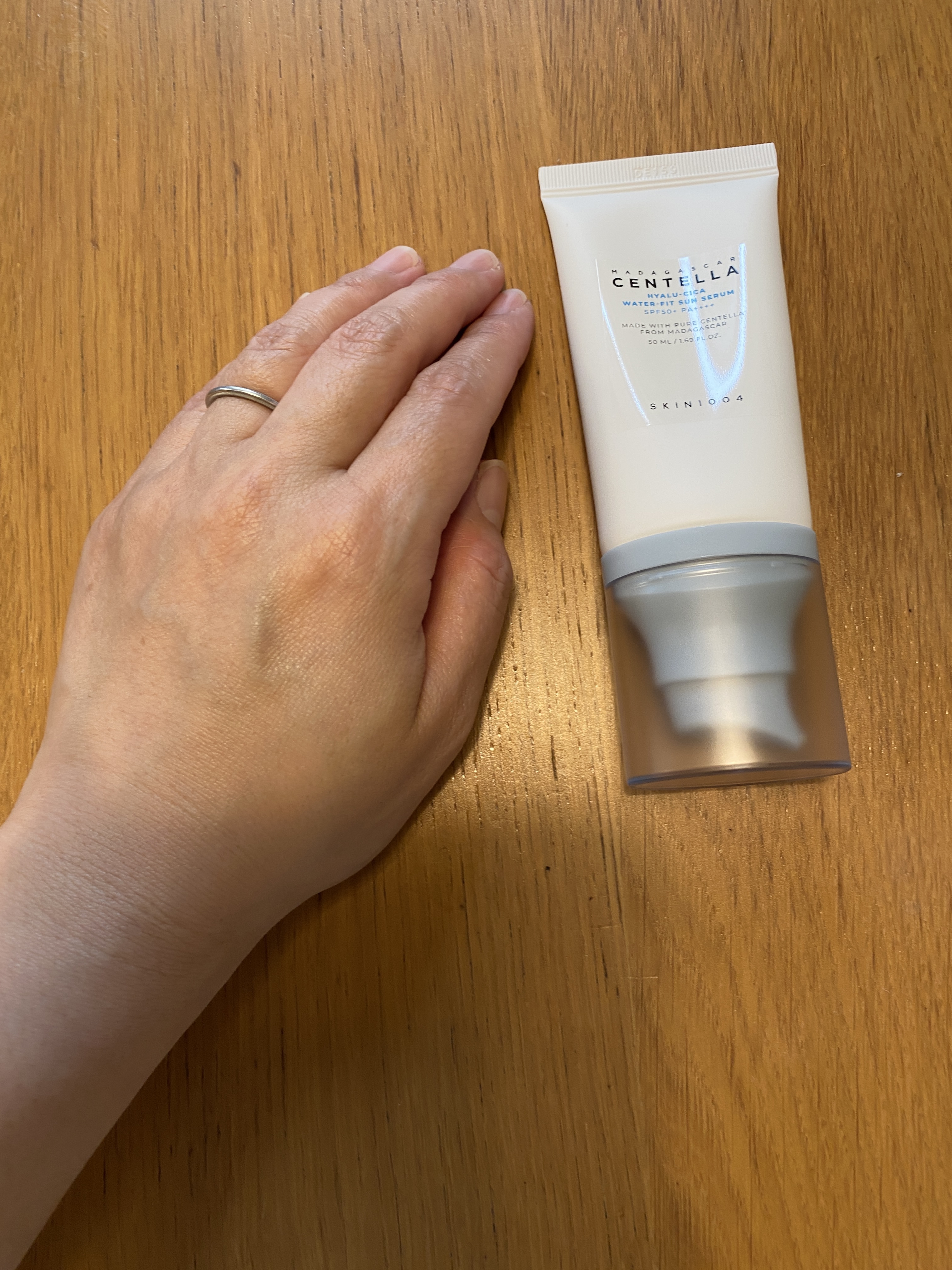 ヒアルーシカ ウォーターフィット サンセラム/SKIN1004/日焼け止めローションを使ったクチコミ（2枚目）