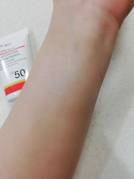 サンスクリーン+モイスト(色付き)<日焼け止め>/DR.WU/日焼け止めローションを使ったクチコミ(4枚目)