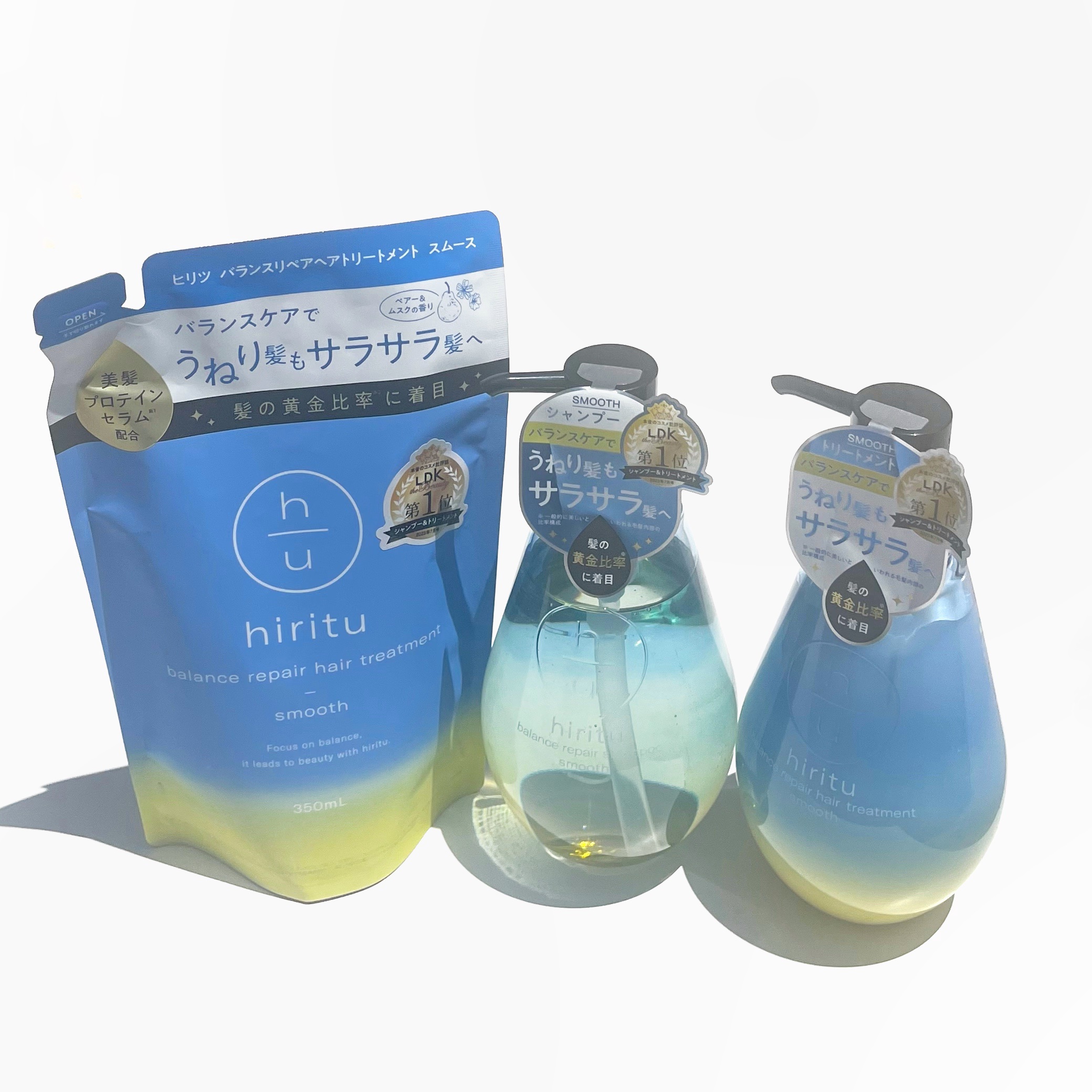 バランスリペア シャンプー/ヘアトリートメント スムース/hiritu/市販シャンプーを使ったクチコミ（1枚目）