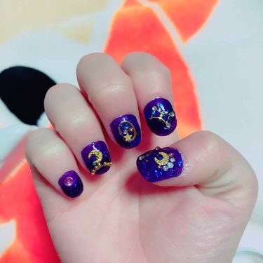 リキュールネイル キャンドゥを使った口コミ 最近気に入っている宇宙塗りです 2枚目 By アイリッシュ 代前半 Lips