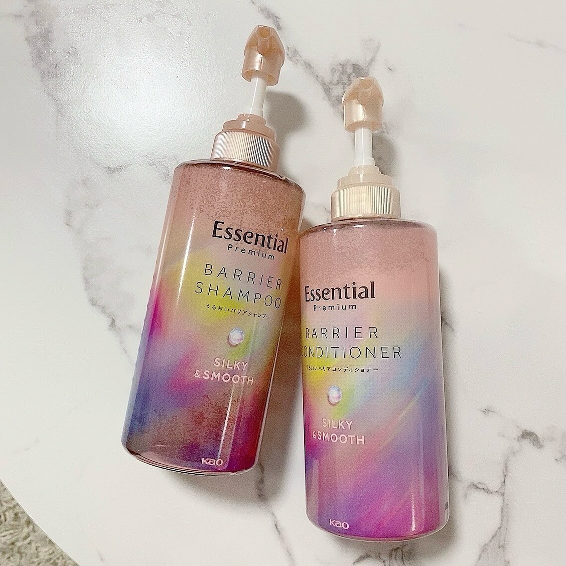 エッセンシャルプレミアム バリアシャンプー・コンディショナー シルキー＆スムース/エッセンシャル/市販シャンプーを使ったクチコミ（1枚目）