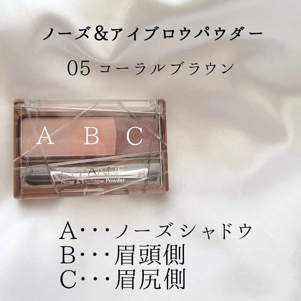 ノーズ&アイブロウパウダー/CEZANNE/パウダーアイブロウを使ったクチコミ(3枚目)