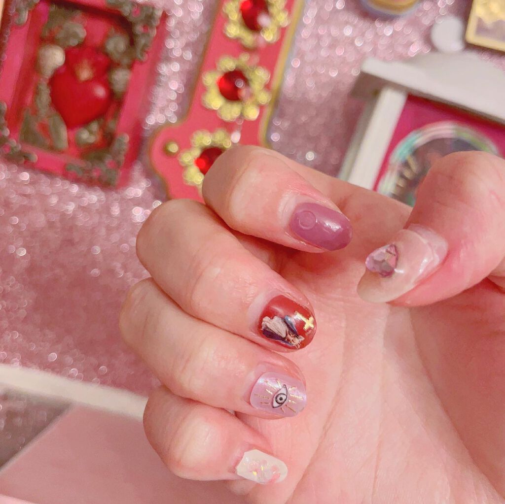 ネイルシール/DAISO/ネイルシールを使ったクチコミ（3枚目）