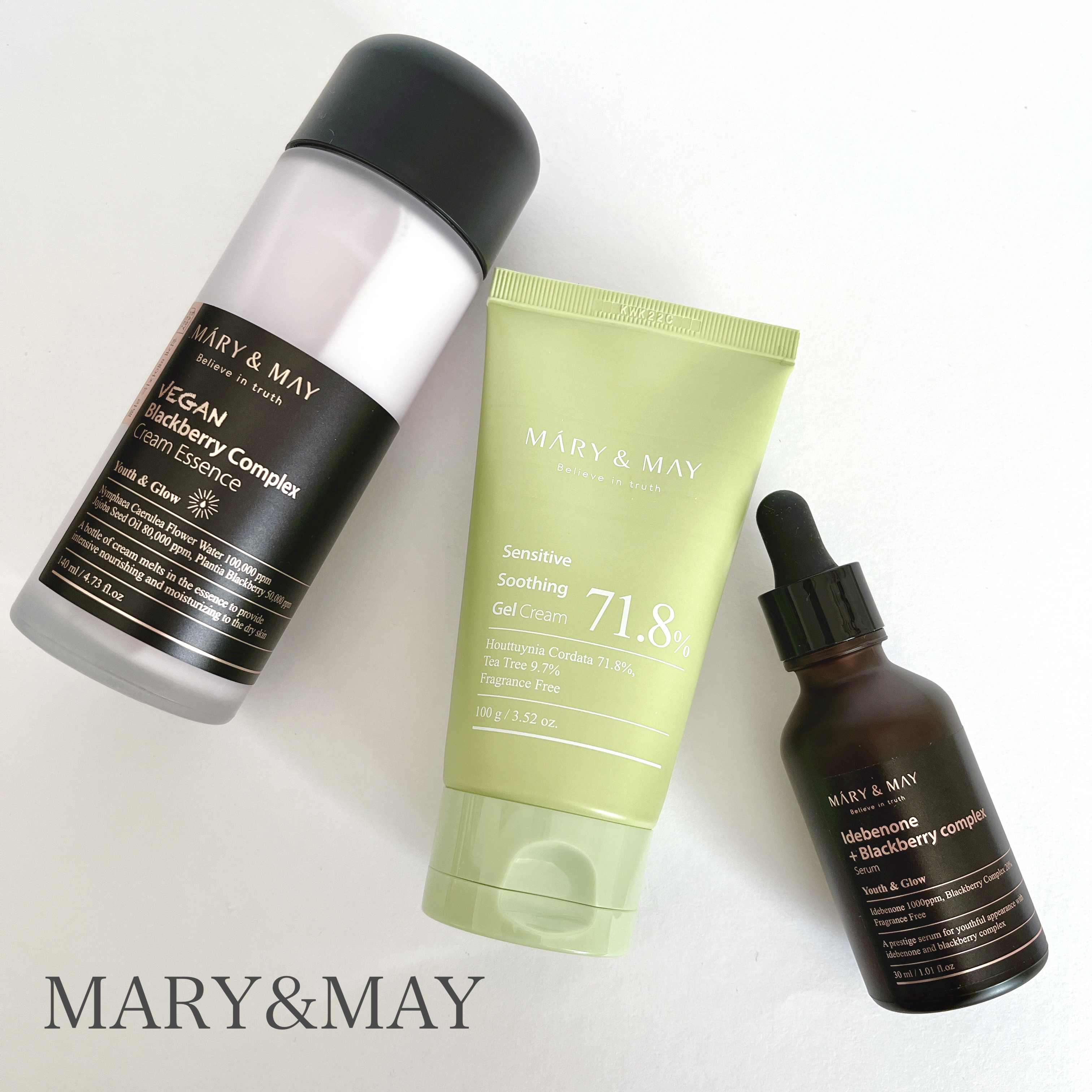 ヴィーガンブラックベリー コンプレックスクリームエッセンス/MARY&MAY/化粧水を使ったクチコミ（1枚目）