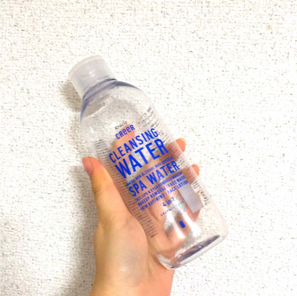 水クレンジング(旧)/CReeR/化粧水を使ったクチコミ（1枚目）
