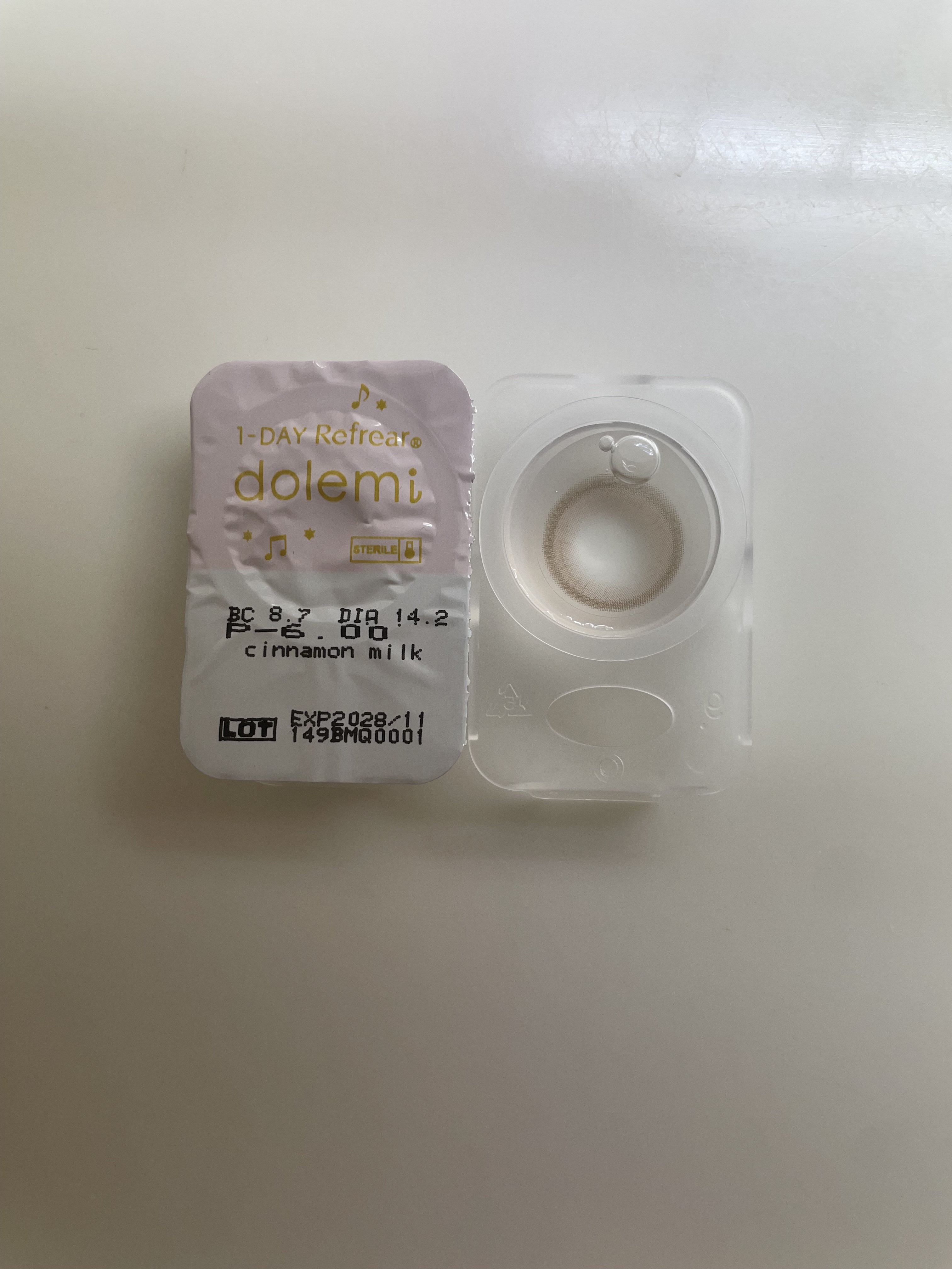 1-DAY Refrear dolemi シナモンミルク/Refrear/ワンデー（１DAY）カラコンを使ったクチコミ（1枚目）