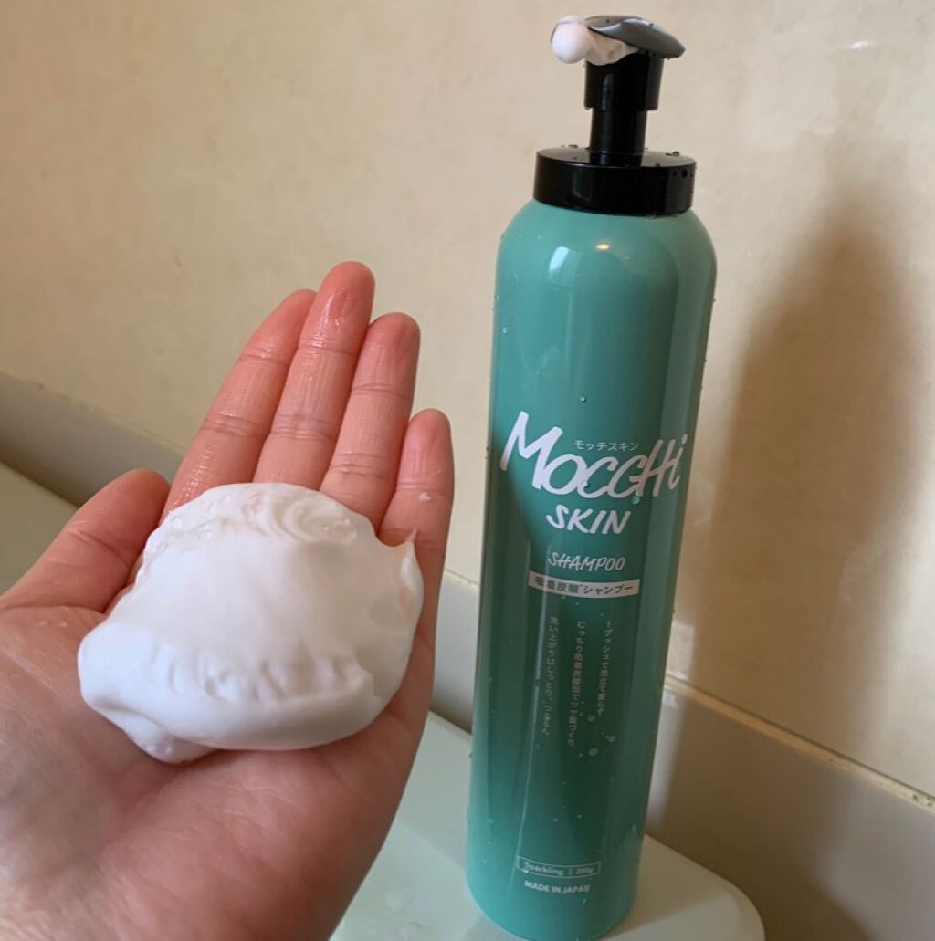 吸着スパークリングシャンプー /MoccHi SKIN/市販シャンプーを使ったクチコミ（1枚目）