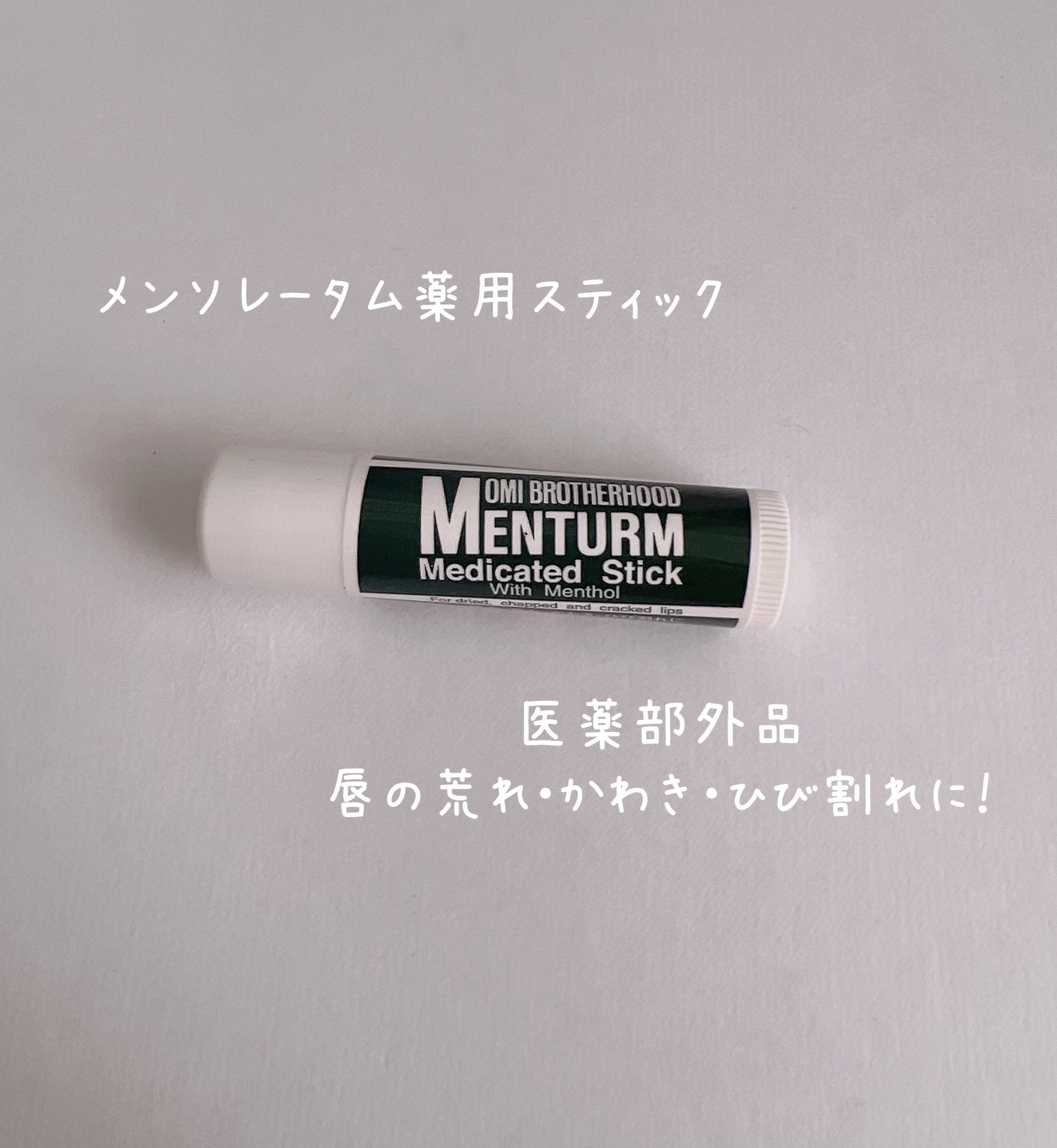 薬用スティックレギュラー/メンターム/リップクリームを使ったクチコミ（1枚目）