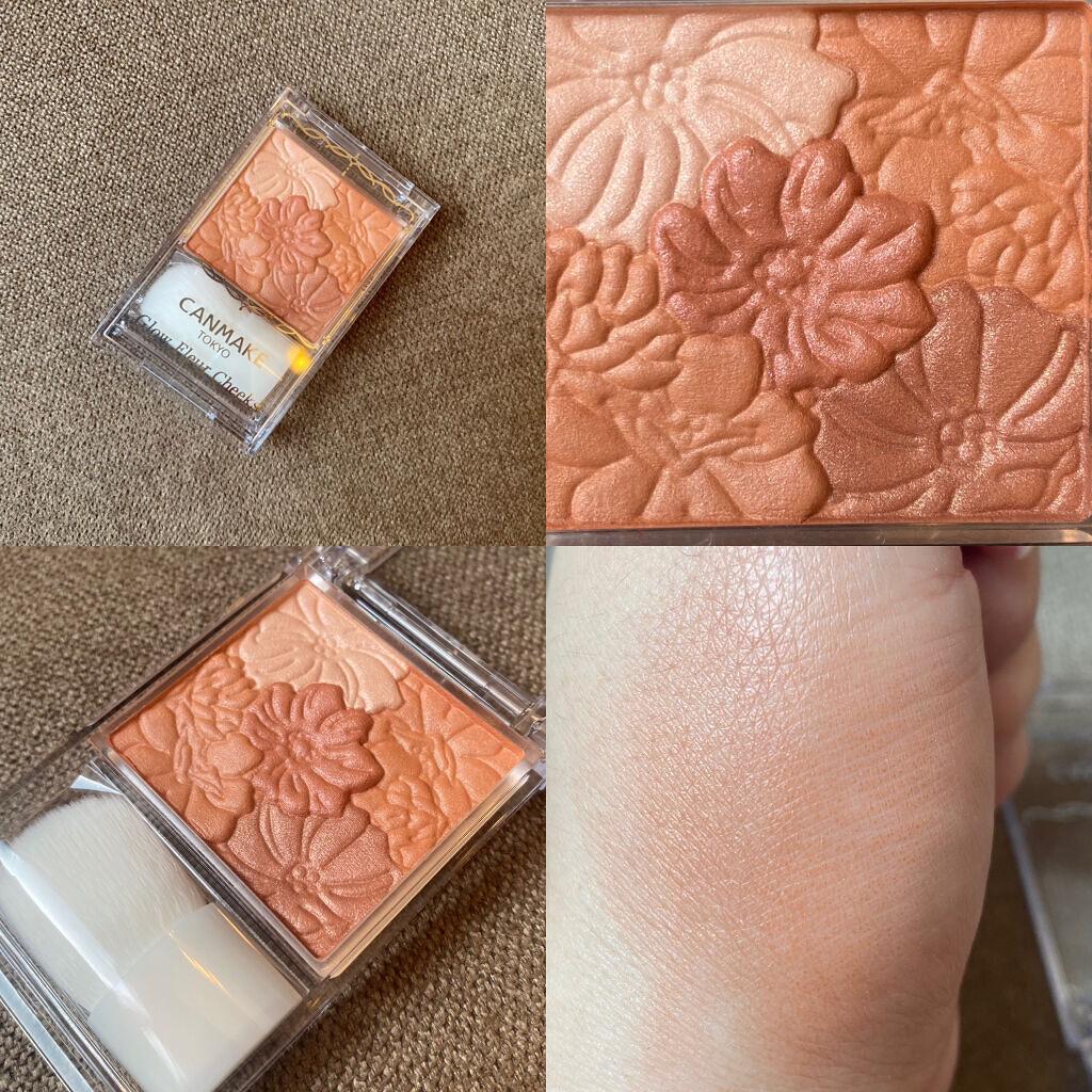 グロウフルールチークス 15 コッパーフルール/キャンメイク/パウダーチークを使ったクチコミ（2枚目）