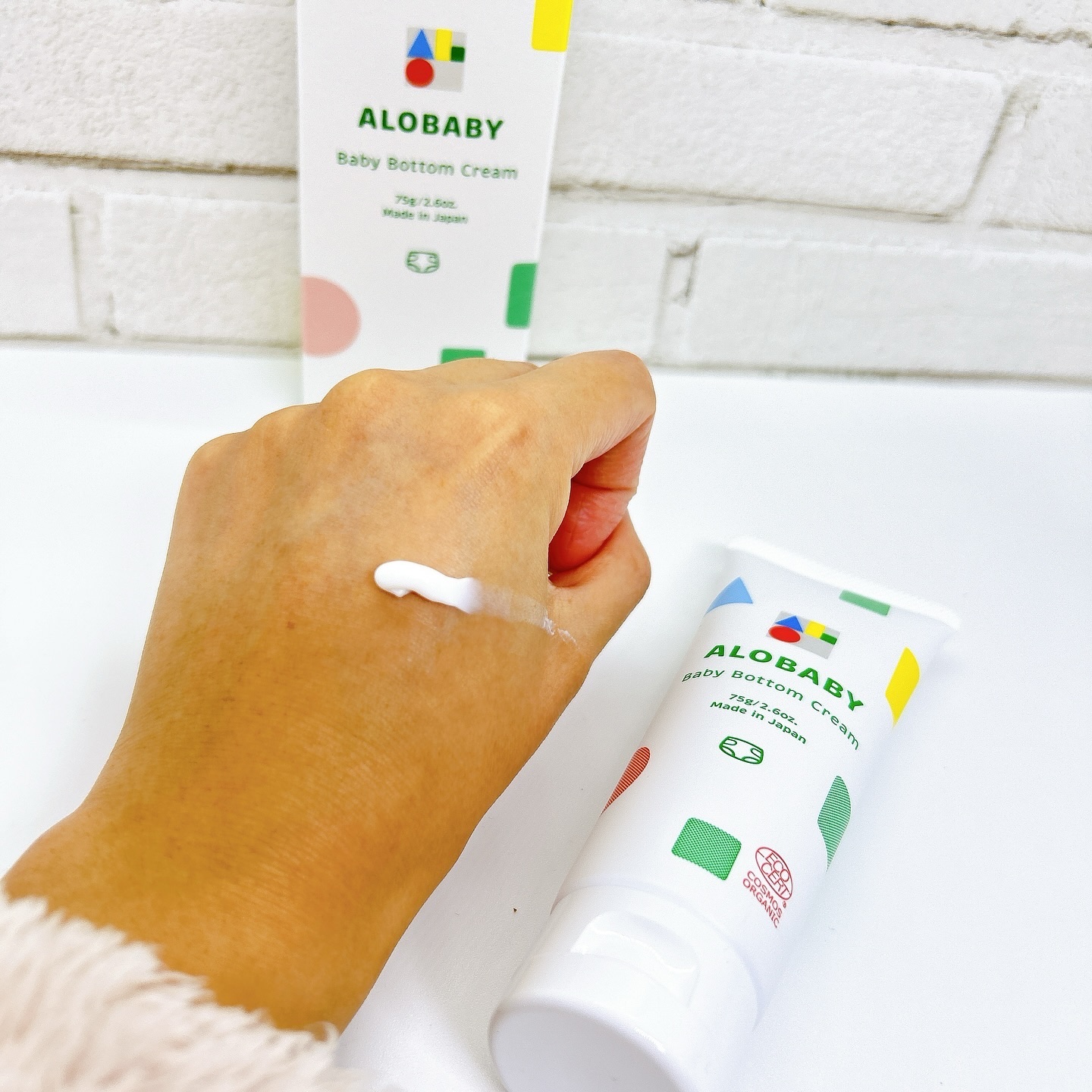 ALOBABY ベビークリームのクチコミ「アロベビー ベビーボトムクリーム
@alobaby_official 様

高保湿成分シア脂た.....」（3枚目）