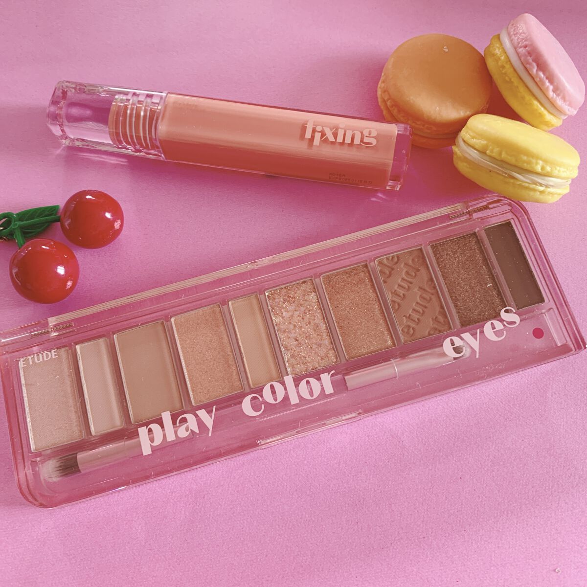 プレイカラー アイシャドウ/ETUDE/アイシャドウパレットを使ったクチコミ（3枚目）