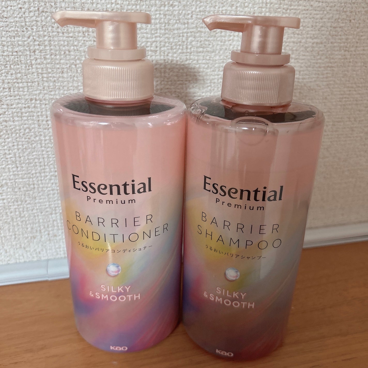 エッセンシャルプレミアム バリアシャンプー・コンディショナー シルキー&スムース/エッセンシャル/市販シャンプーを使ったクチコミ(1枚目)