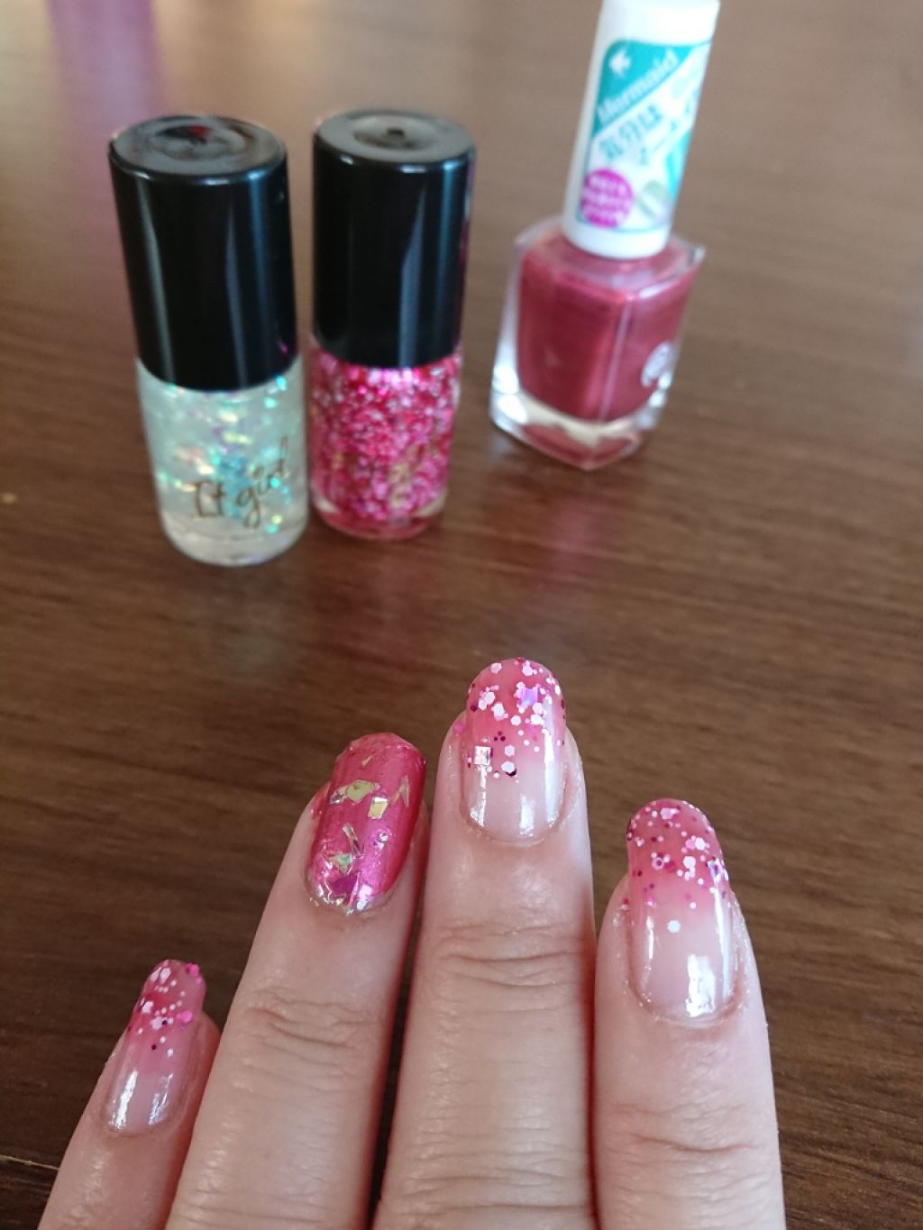 ITGグリッターネイル/DAISO/マニキュアを使ったクチコミ(1枚目)