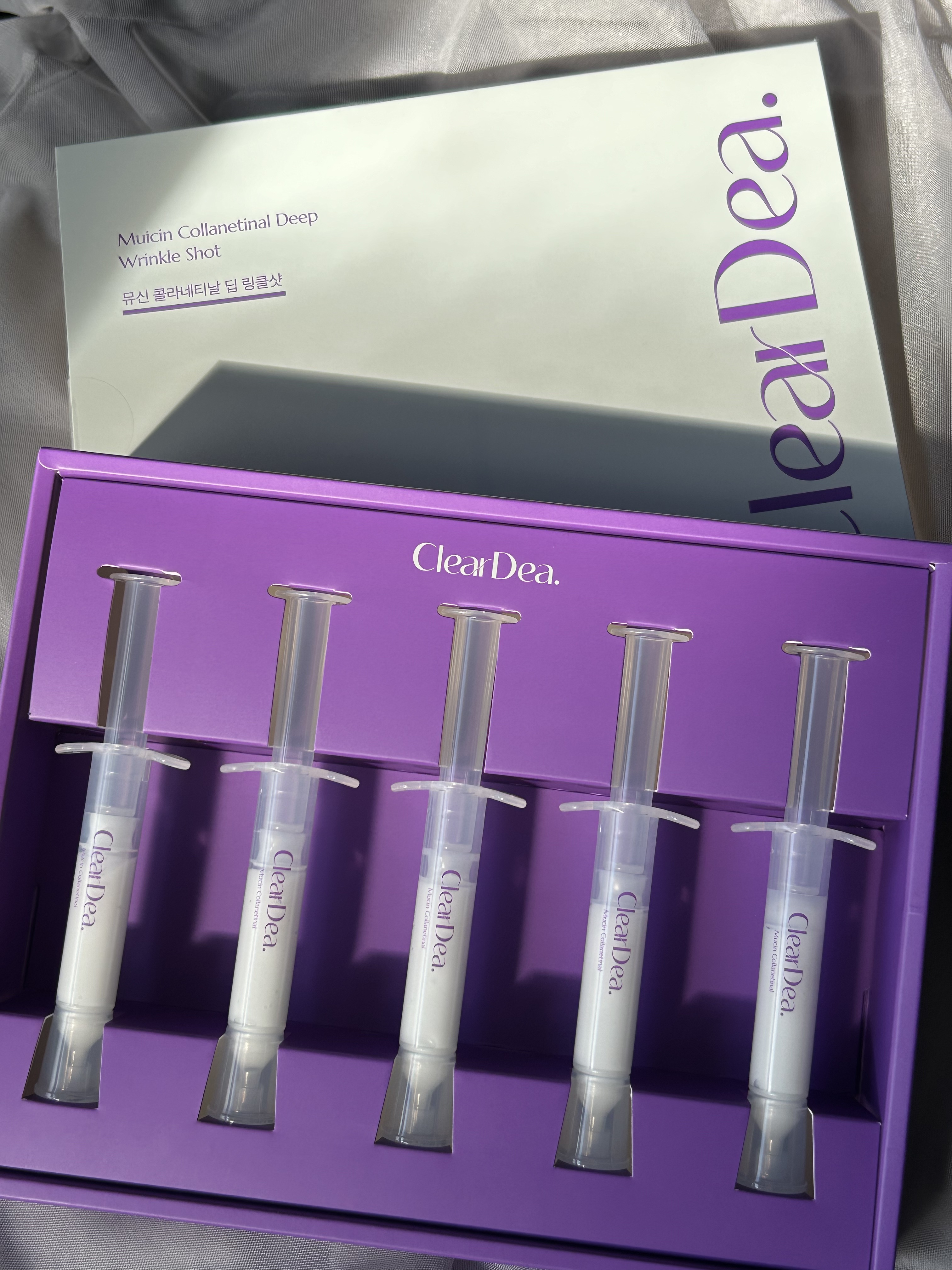 ミューシンコラーゲンコラネティナルリンクルショット/ClearDea./美容液を使ったクチコミ（2枚目）