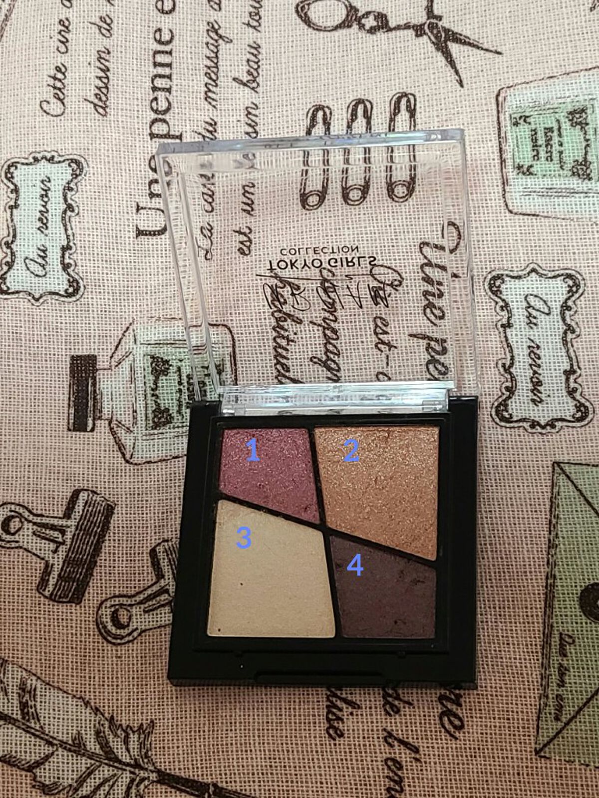 UR GLAM　VELVET EYE COLOR PALETTE プラムブラウン/U R GLAM/アイシャドウパレットを使ったクチコミ（3枚目）