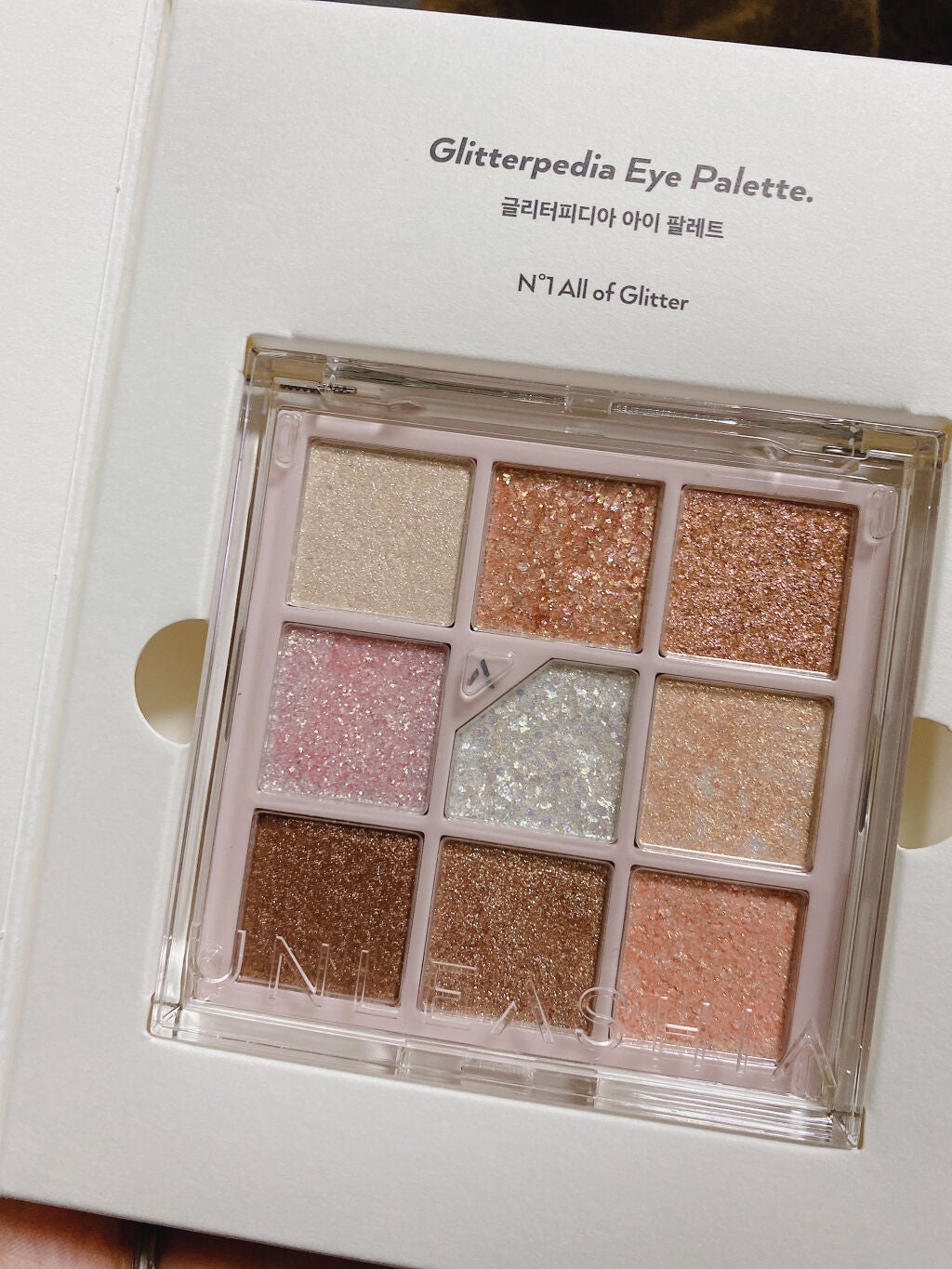 グリッターペディアアイパレット/unleashia/アイシャドウパレットを使ったクチコミ(2枚目)