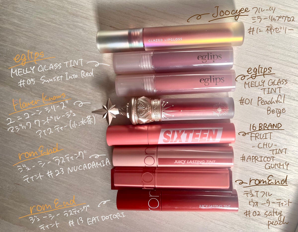 ジューシーラスティングティント/rom&nd/リップティントを使ったクチコミ(2枚目)