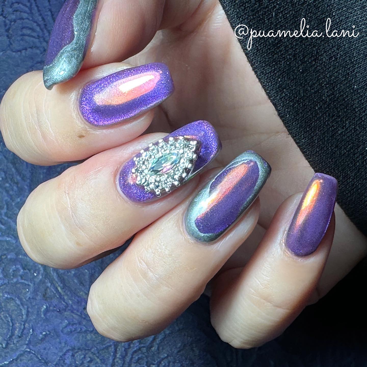 マグネットジェル Prismシリーズ/NAILTOWN/ジェルネイルを使ったクチコミ（2枚目）