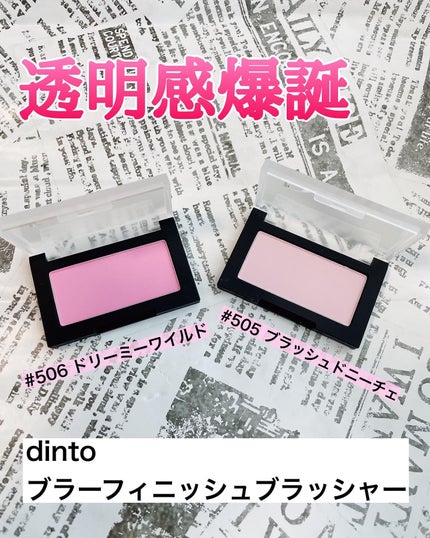 ブラーフィニシュブラッシャー/Dinto/パウダーチークを使ったクチコミ(1枚目)