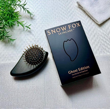 プレミアム FOX カッサ ゴースト ヘアブラシ ブラック/SNOW FOX SKINCARE/ヘアブラシを使ったクチコミ(1枚目)