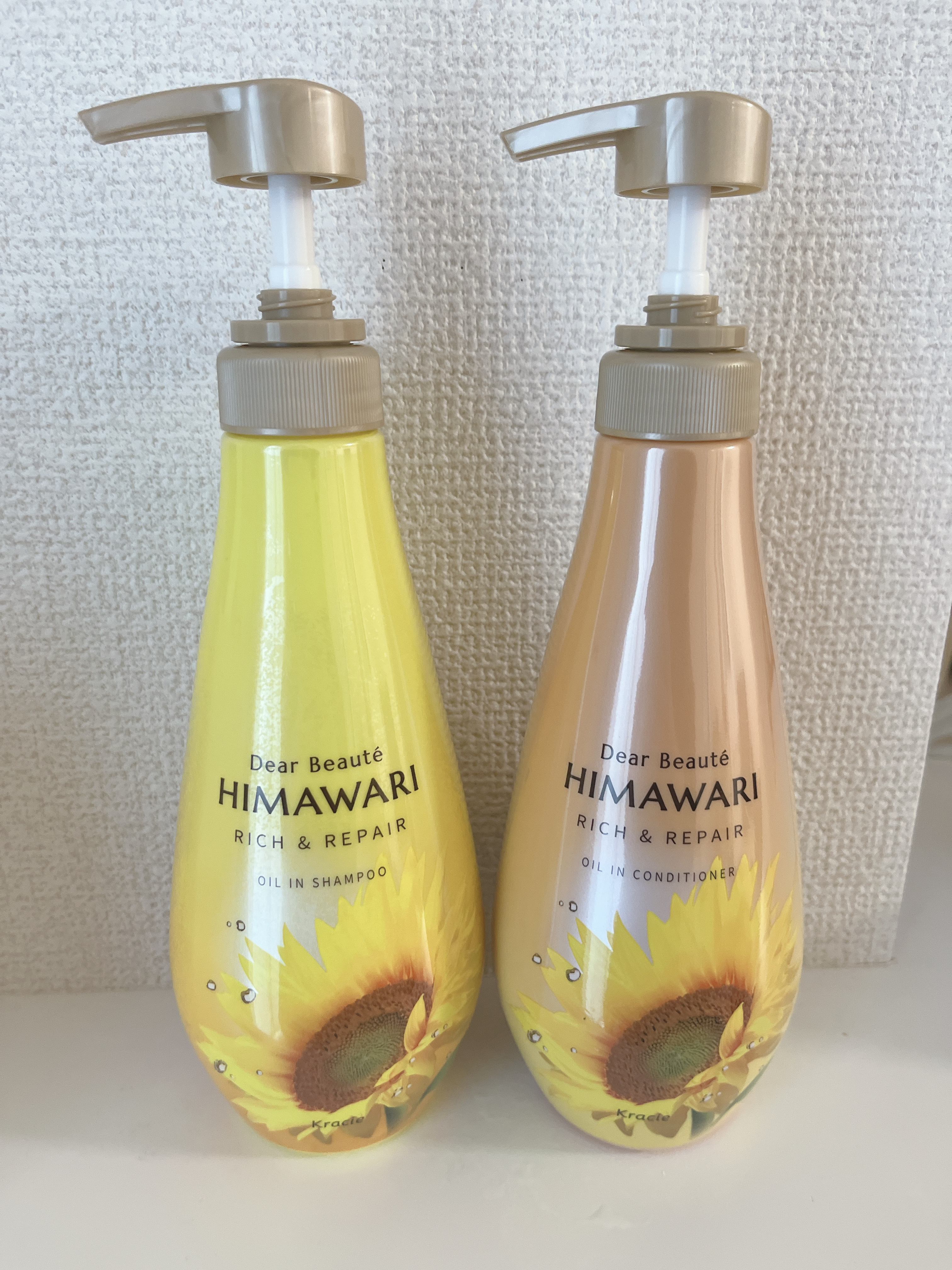 オイルインシャンプー／オイルインコンディショナー（リッチ＆リペア） シャンプー本体 500ml/ディアボーテ/市販シャンプーを使ったクチコミ（1枚目）
