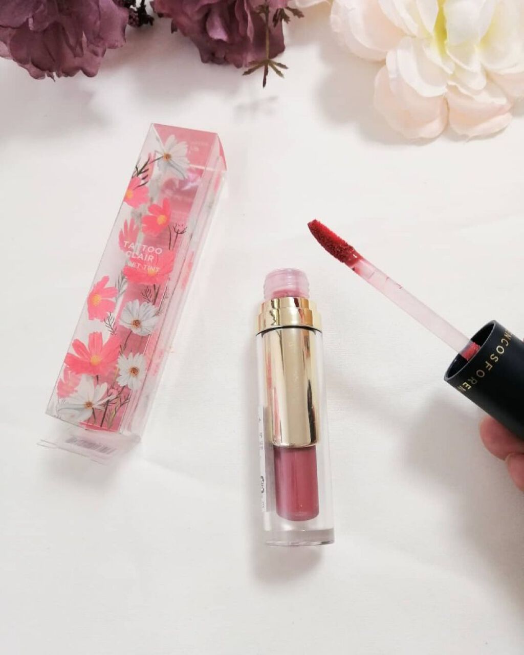 タトゥーベルベットティント/フォレンコス/リップティントを使ったクチコミ（3枚目）