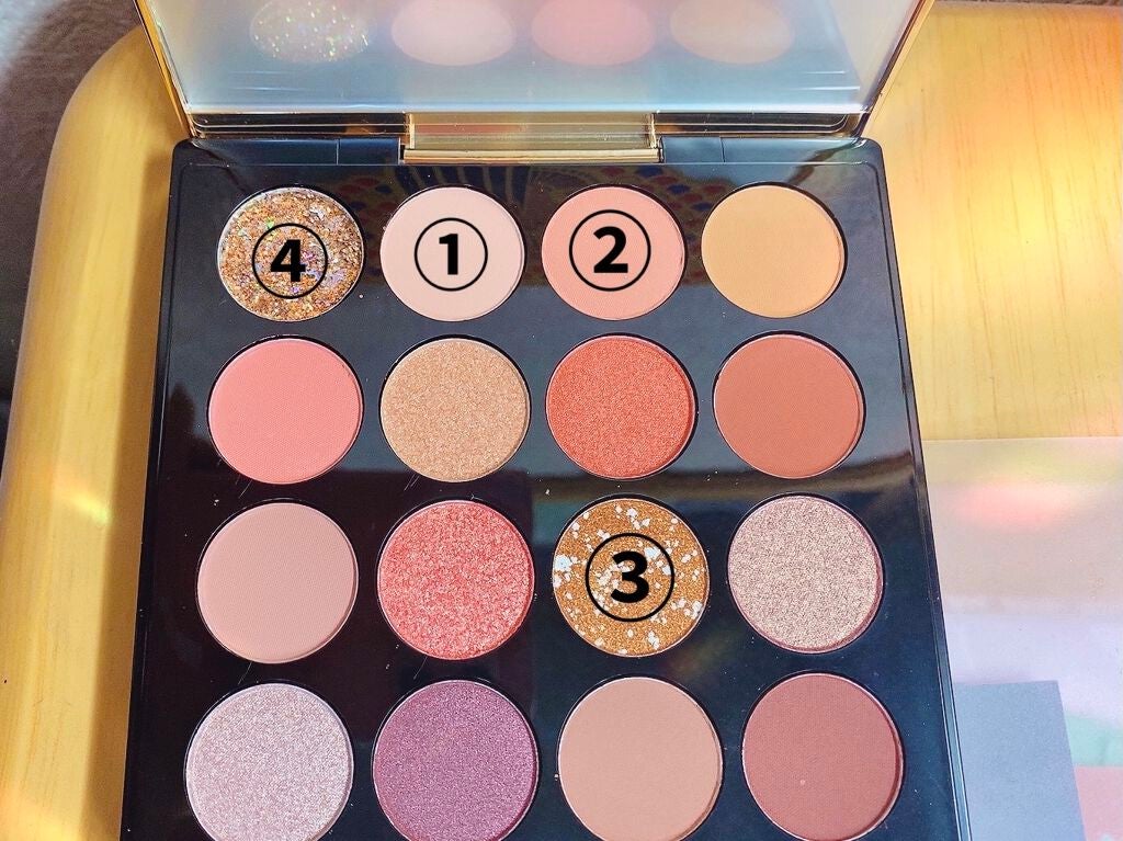 大英博物館 エジプトシリーズ アイシャドウパレット/ZEESEA/アイシャドウパレットを使ったクチコミ(3枚目)