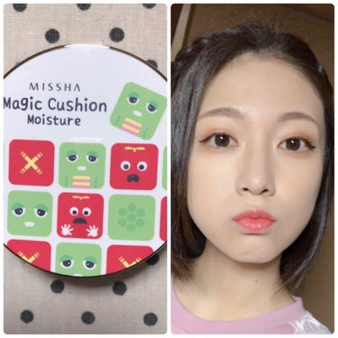 M クッション ファンデーション(モイスチャー)/MISSHA/クッションファンデーションを使ったクチコミ（1枚目）