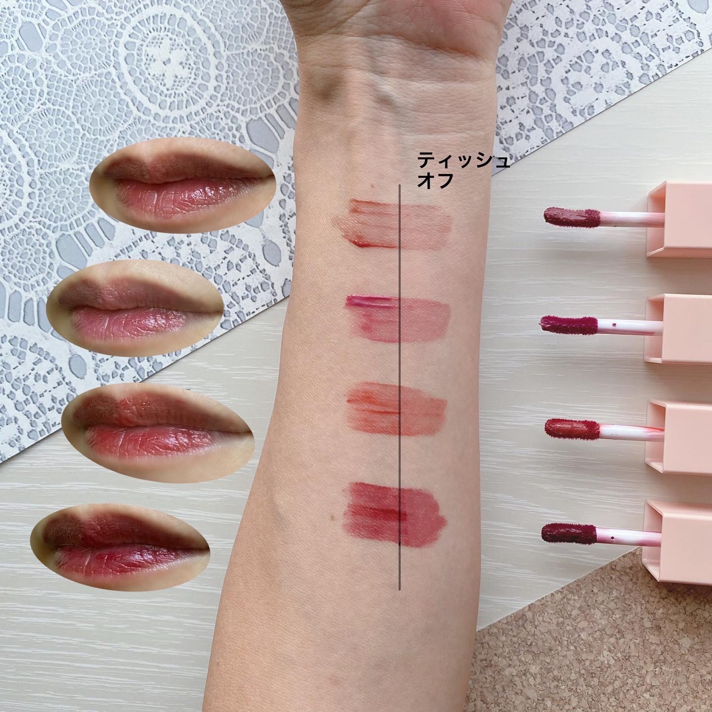 ルージュリップティント/Kirei&co./口紅を使ったクチコミ（3枚目）