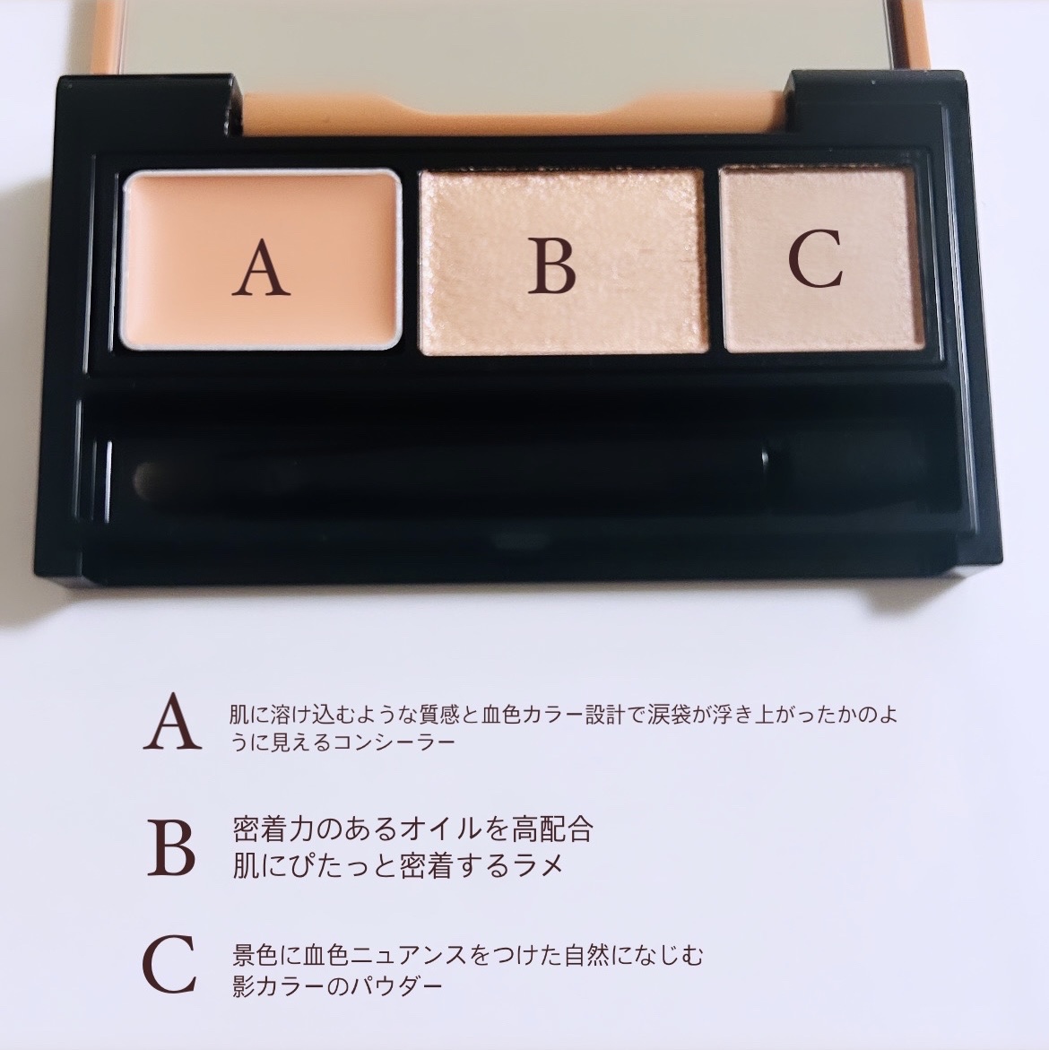 アンダーアイファインダー/KATE/パレットコンシーラーを使ったクチコミ（3枚目）