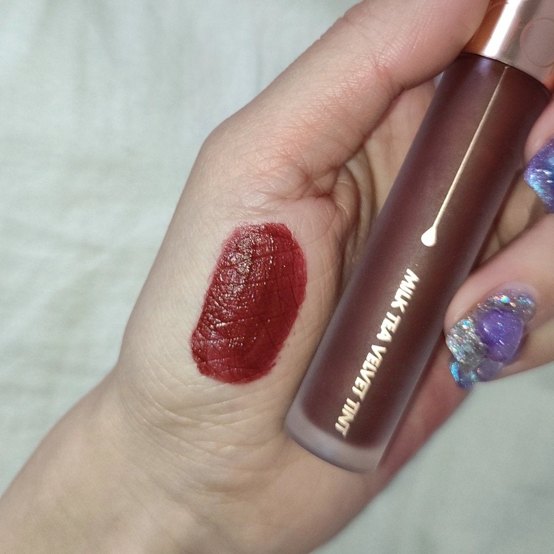 ミルクティーベルベットティント/rom&nd/リップティントを使ったクチコミ(4枚目)