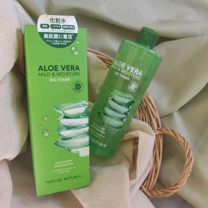 マイルド&モイスチャー アロエビッグトナー/ネイチャーリパブリック/化粧水を使ったクチコミ(1枚目)