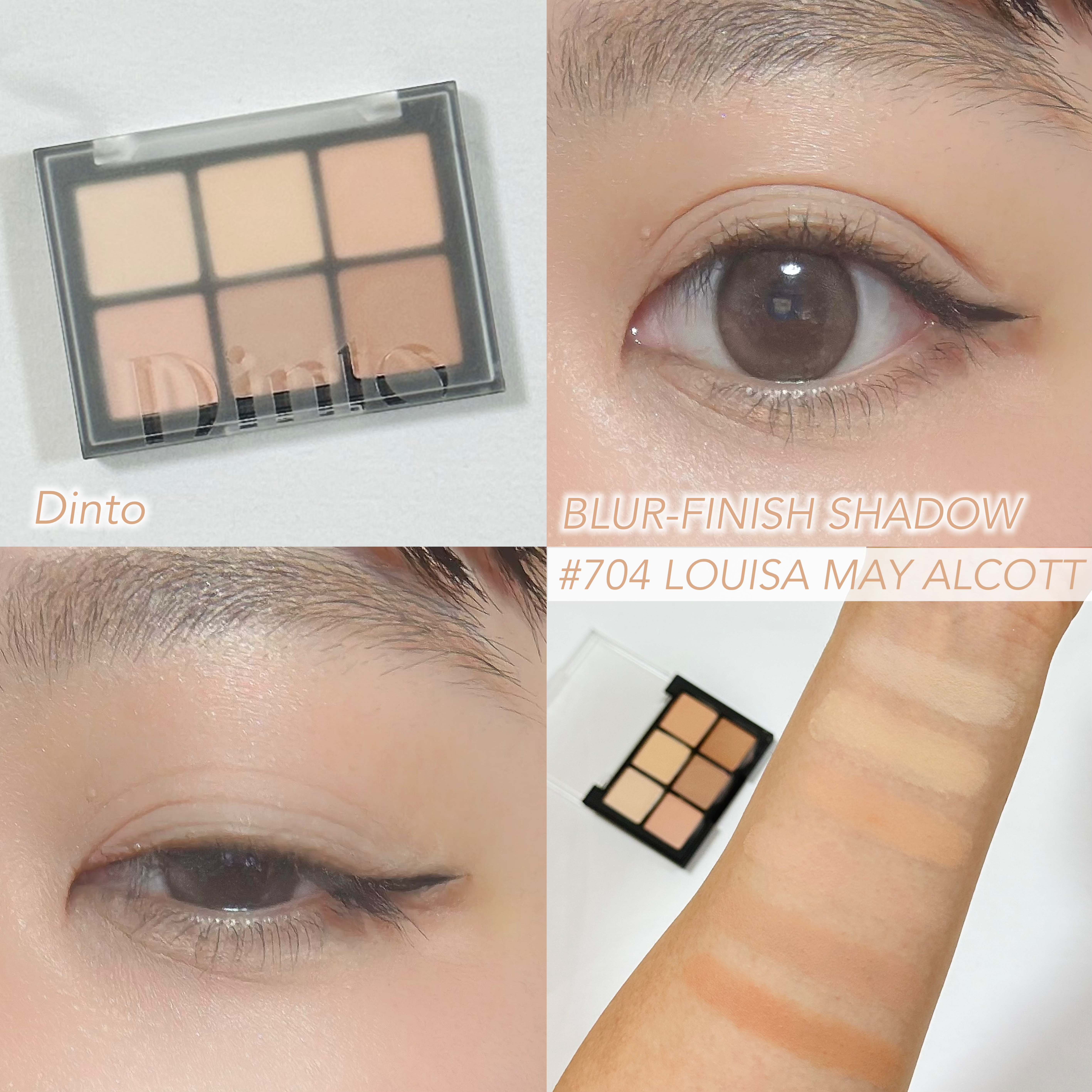 ブラーフィニシュシャドウパレット 704  ルイザ・メイ・オルコット/Dinto/アイシャドウパレットを使ったクチコミ（1枚目）