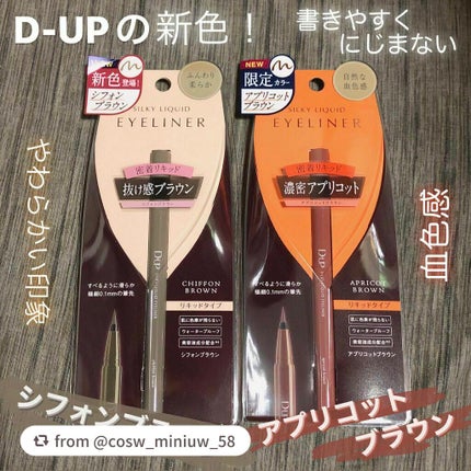 シルキーリキッドアイライナーWP/D-UP/リキッドアイライナーを使ったクチコミ(1枚目)