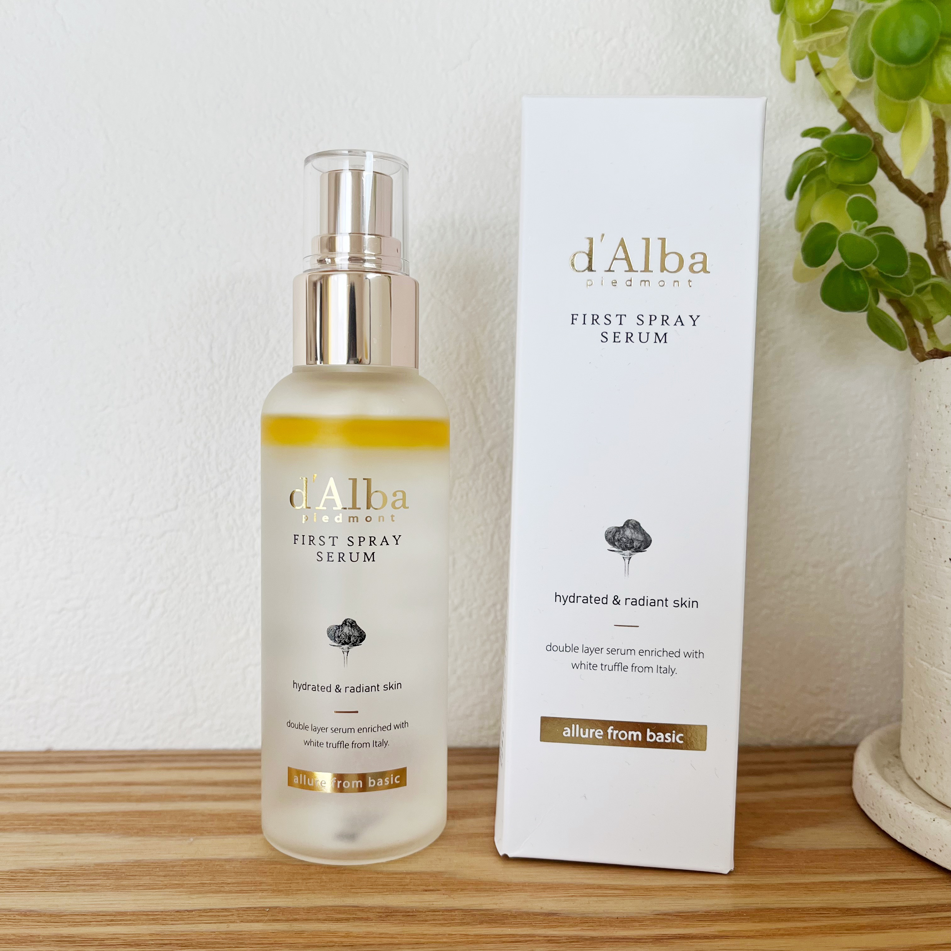 ダルバ ホワイトトリュフファーストスプレーセラム/ダルバ/ミスト状化粧水を使ったクチコミ（1枚目）