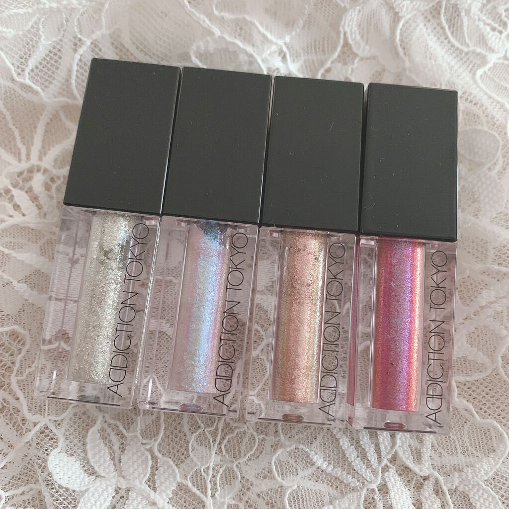 ザ リキッド アイシャドウ　ウルトラスパークル 101 Platinum Mine/ADDICTION/リキッドアイシャドウを使ったクチコミ（1枚目）