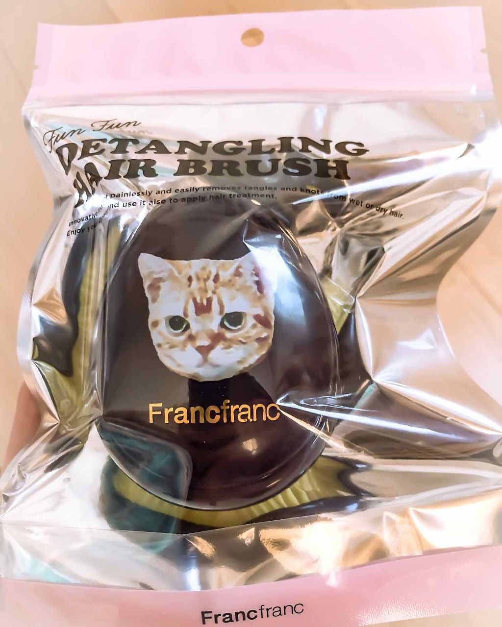 ファンファン アンタングルヘアブラシ/フランフラン/ヘアブラシを使ったクチコミ（3枚目）