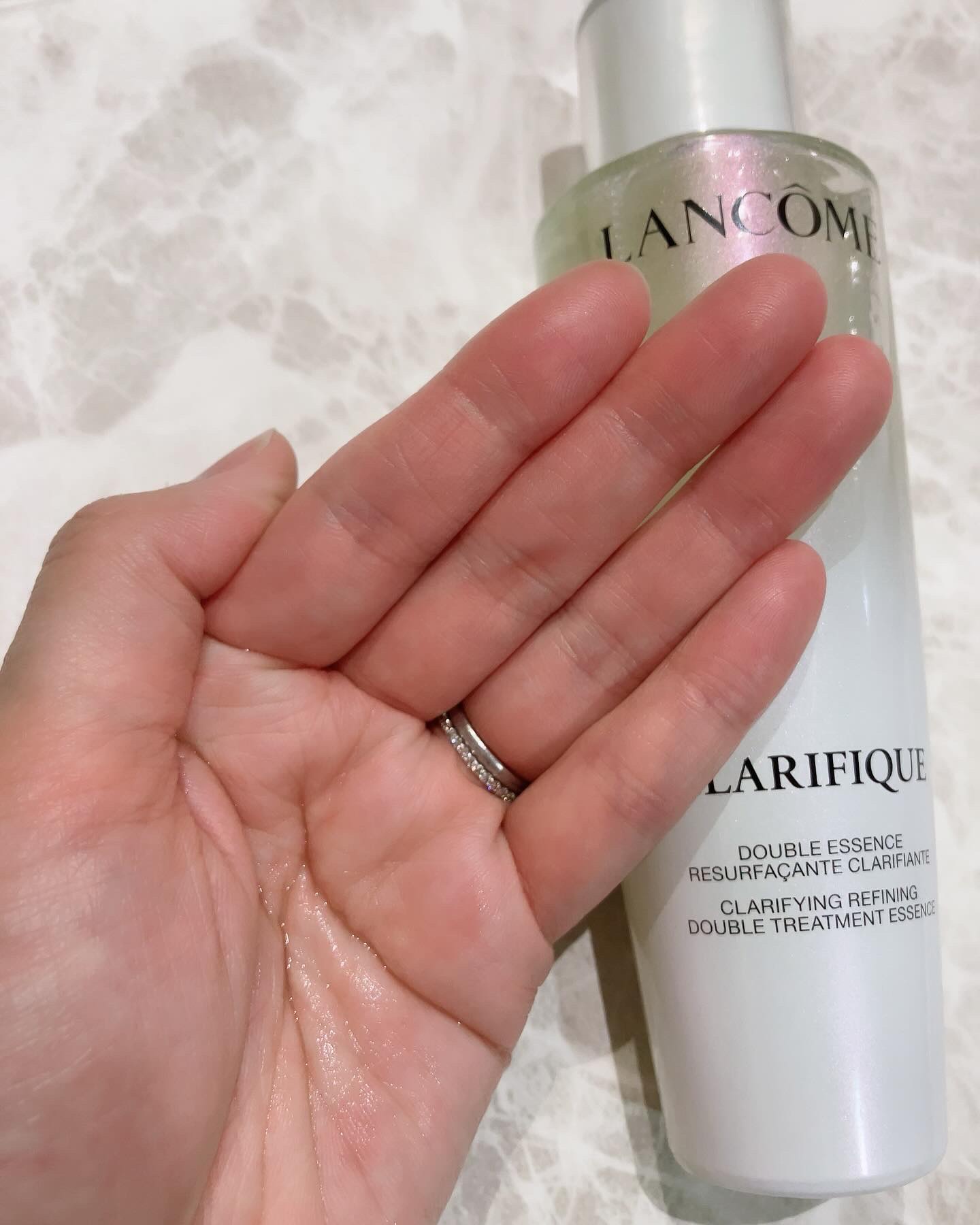クラリフィック デュアル エッセンス ローション EX/LANCOME/化粧水を使ったクチコミ（3枚目）